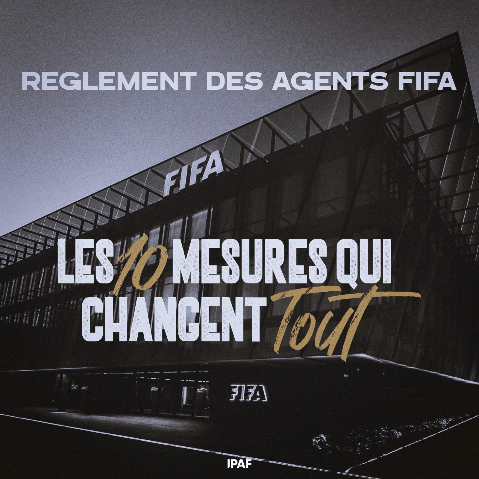 Règlement des agents FIFA : les 10 mesures qui vont tout changer !